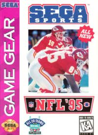 NFL 95 Sega Game Gear US box art